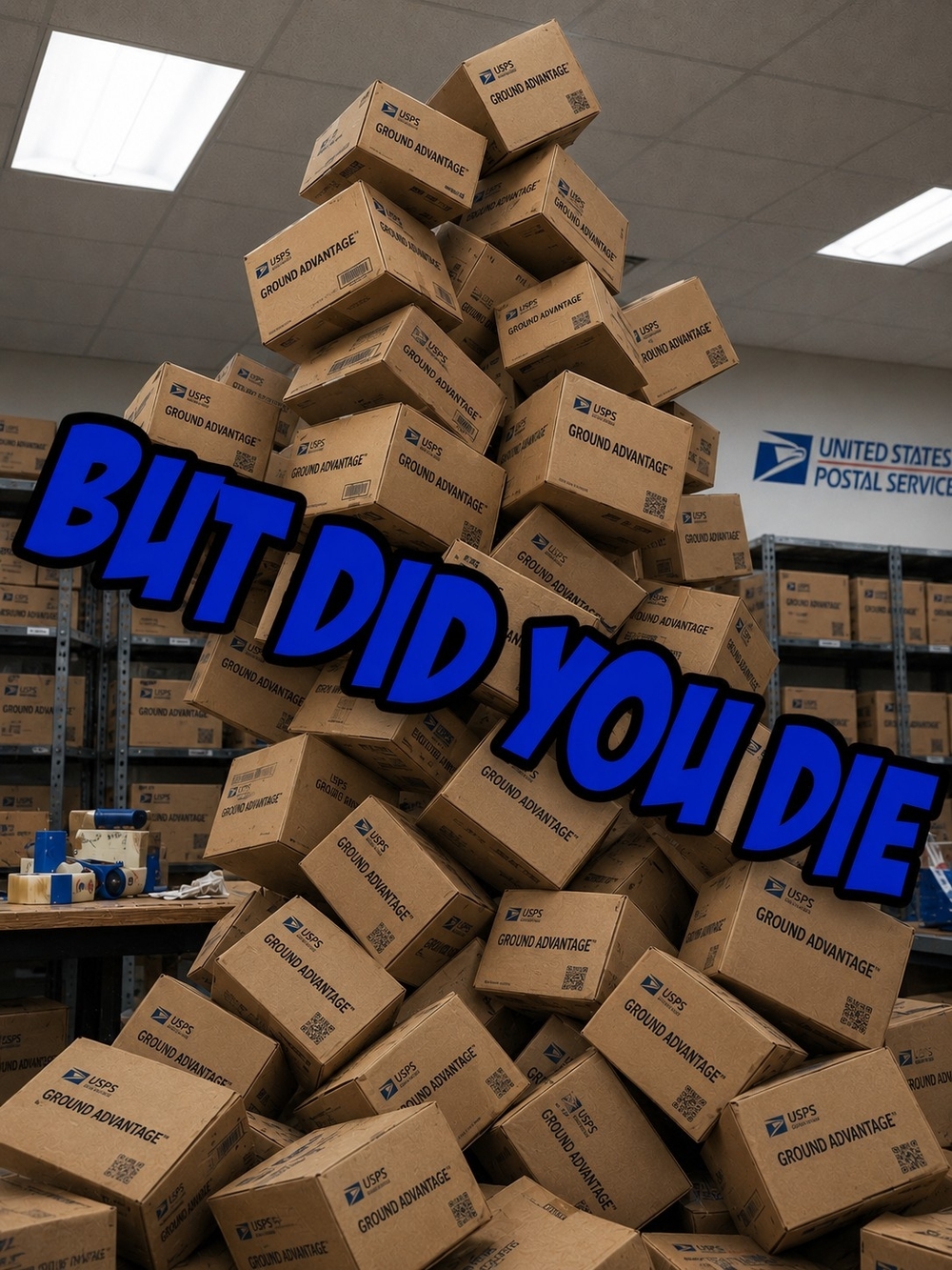 BUT DID YOU DIE Shipping Label